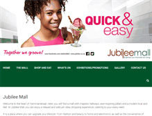 Tablet Screenshot of jubileemall.co.za